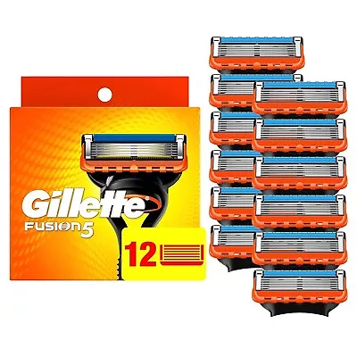 12PCS Razor Shaving Blades Refills Replacement For Gillette Fusion 5 Proglide UK • £14.95