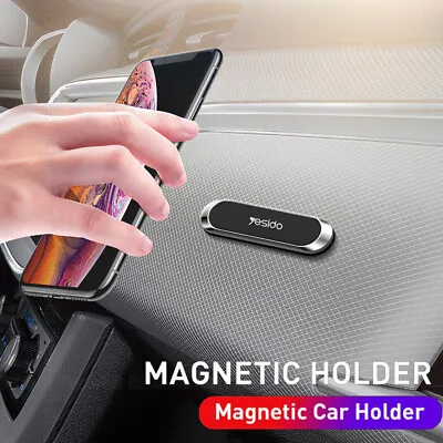 Mini Strip Shape Magnetic Car Phone Holder Stand For IPhone Samsung Magnet Mount • $5.41