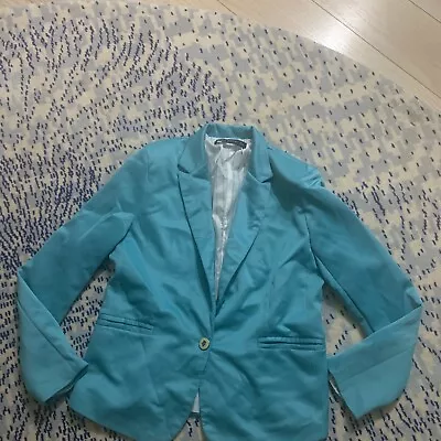 Zara Silky Blazer Aqua / Mint Colour Size M • $4.98