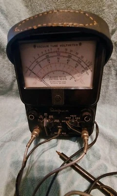 $35 • Buy Rare Vintage Simpson Model 303 Vacuum Tube Voltmeter / Ohmmeter-bakelite Case