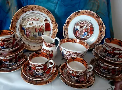 RARE Antique Allerton China Indiana Tea Set England Collectible England • £79