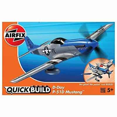 AIRFIX QuickBuild D-Day P-51D  Mustang J6046 Aircraft Model Kit • £14.45