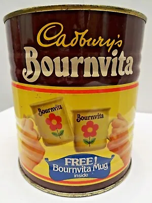 Vintage Cadbury's Bournvita Advertisement Tin Litho Print Collectibles Food Adv • £55.26