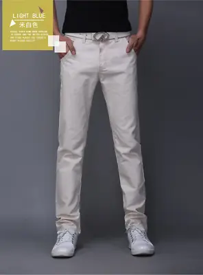 Men's Stretch Dress Pants Slim Fit Skinny Chino Pants (US Seller) • $24.98