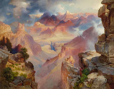 Thomas Moran Grand Canyon Of Arizona At Sunset Canvas Print 16 X 20 • $39.99