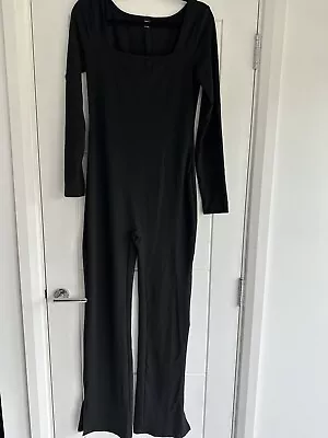 Shein Black Wide Leg Jumpsuit Size L TALL • £13