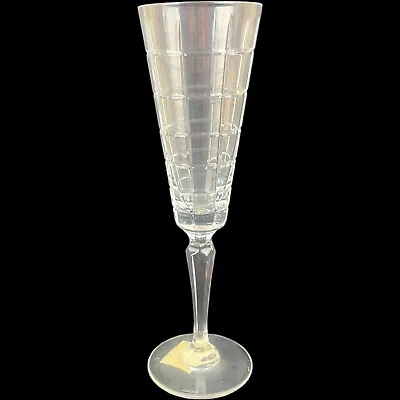 Faberge Metropolitan Crystal Champagne Flute Clear Box Cut Stemware Glass 9-1/2  • $80