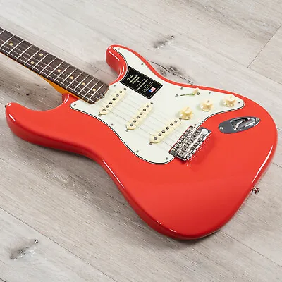 Fender American Vintage II 1961 Stratocaster Guitar Rosewood Fiesta Red • $2299.99