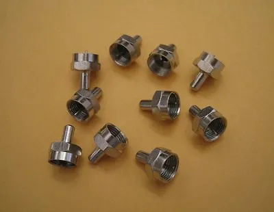 25 Pack- F-type 75 Ohm Terminator Coax Coaxial Cable Cap Adapters Connectors Lot • $11.95