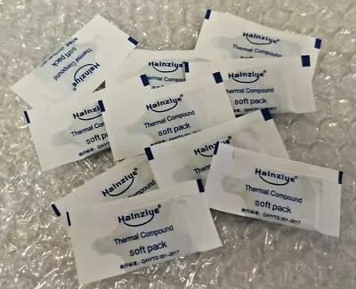 12x Halnziye Thermal Paste Sachet Soft Pack For CPU & Heatsinks - UK - Free P&P • £2.42