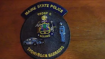 Maine State Police Troop C Skowhegan  Maine Barracks Maine State Trooper • $7.99