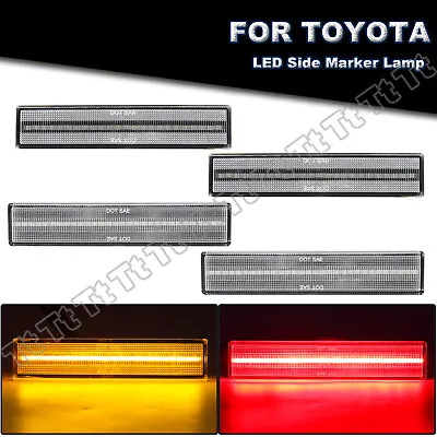 For 1986-1992 Toyota Supra Mk.3 Front & Rear LED Side Marker Lights Clear Lens • $79.79
