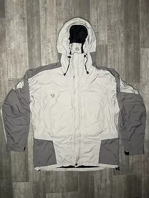 Mountain Hardwear Exposure II Parka Large Mens Conduit Jacket Gray Hooded • $89.99