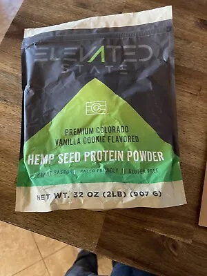 Elevated State Hemp Seed Protein Powder Cookie Dough 2lb Gluten Free • $10.49