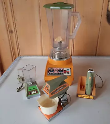 Vintage Sears Working Toy Blender 3 Mini-Matic Toys Standing Mixer Blender  • $38.90