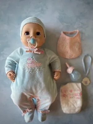 Baby Annabell 43cm Baby Doll 2016 Zapf Creation Interactive Full Set • £25