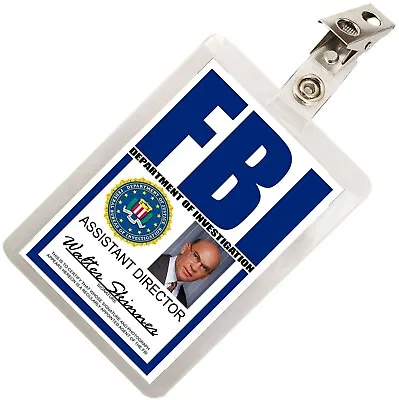 $9.99 • Buy Walter Skinner X FILES FBI ID Badge Name Tag Card Prop For Costume Cosplay XF-2