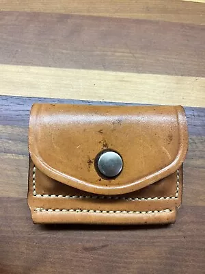 Vintage Leather GALCO .38/.357 6 Round 2x2x2 Cartridge Case W/Belt Loop - Nice • $33