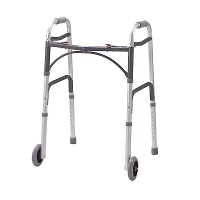 £39.99 • Buy Drive Mobility Aid Lightweight Adjustable Folding Walking Frame 2 Wheels Walker