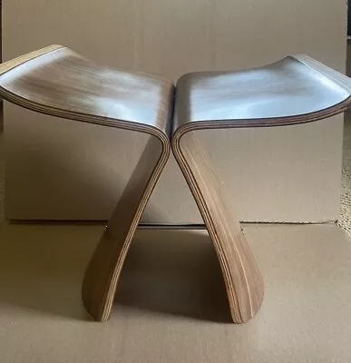 Butterfly Stool Chair Walnut Sori Yanagi Design Brown New Reproduction • $159