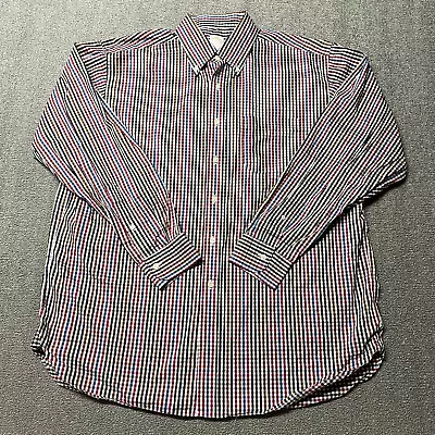 Brooks Brothers Shirt Men XL Button Down Vintage USA Made Colorful Work Grid • $21