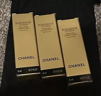 Chanel Sublimage La Creme Ultimate Skin Regeneration Texture Fine X3 New  • £29.99