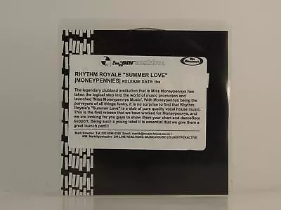 RHYTHM ROYALE SUMMER LOVE (H1) 7 Track Promo CD Single Picture Sleeve MISS MONEY • £5.32