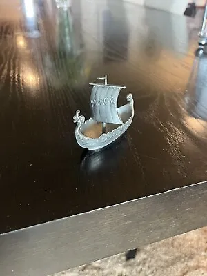 Norway Pewter Viking Ship With Sail Boat • $15