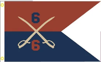 3X5 6th Michigan Infantry CSA CIVIL WAR SWALLOW TAIL FLAG 100D • $12.88