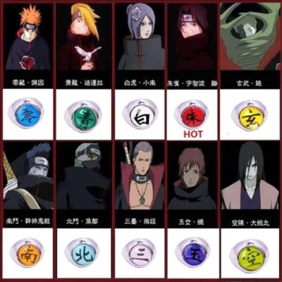 $2.99 • Buy Anime Naruto Shippuden Akatsuki Itachi Pain Alloy Ring Cosplay Props Gift