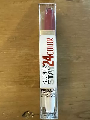 Maybelline SuperStay 24 2-Step Liquid Lipstick 255 Relentless Ruby • $9.99