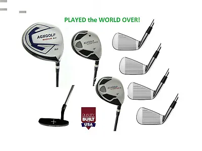 ALL SIZES! AGXGOLF Men's Executive Golf Set Driver+FW Wood+Hybrid+Irons+Putter R • $475.48