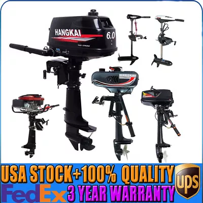 3.5HP 4HP 6HP 7HP Outboard Boat Motor Engine 2 Stroke 4 Stroke Water Cooling • $220