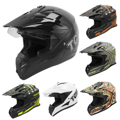 DOT Adult ATV Motocross Off-Road Street Dirt Bike Motorcycle Helmet M L XL XXL • $49.99