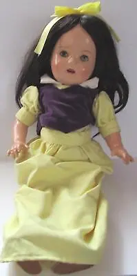 18  All Composition SNOW WHITE Doll Unmarked Vintage Beauty  • $42
