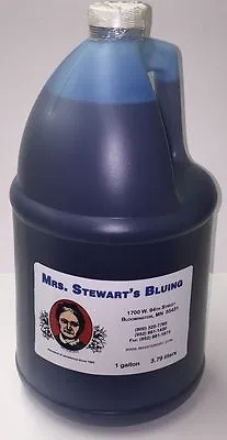 Mrs. Stewarts CONCENTRATED LIQUID BLUING Whiten White Clothes Safely 1 Gallon • $64.99