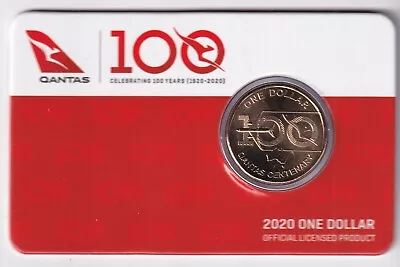 Australia:  2020 $1 Qantas Unc Coin On Card.. • $44