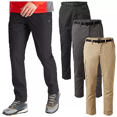 2024 Craghoppers Mens Kiwi Classic Slim Fit Trousers Walking NosiDefence Cargo • £34.95