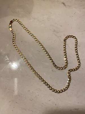 9 Carat Gold Hallmarked Filed Curb Chain • £325