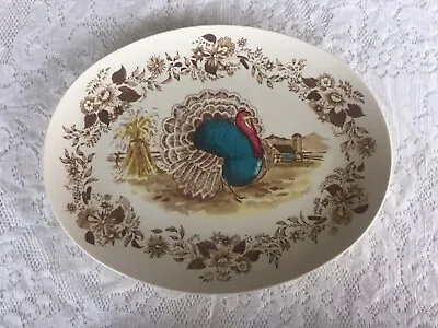 Royal Nottingham Northern Boston Melmac Turkey Thanksgiving Platter Serving Tray • $10.49