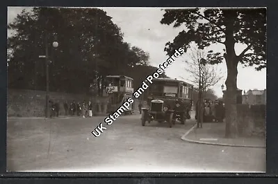 Tram 208 & Leyland Bus S9310 At Murrayfield Edinburgh Postcard Size Photo • £4.95