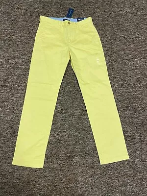 Tommy Hilfiger Mens Slim Fit Pants YELLOW COLOR • $19.99