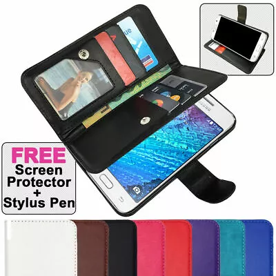 Leather Flip Case Wallet PU Stand Cover For Samsung Galaxy J1 J16 2016 & Mini • $29.45