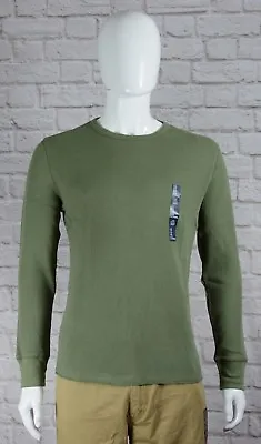$19.24 • Buy NWT Mens GAP Long Sleeve Solid Thermal Shirt Desert Cactus Choose Size - 977485