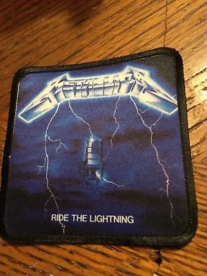 Metallica Ride The Lightning Sublimated Patch 3”x3” Album Cover Rock Metal • $4