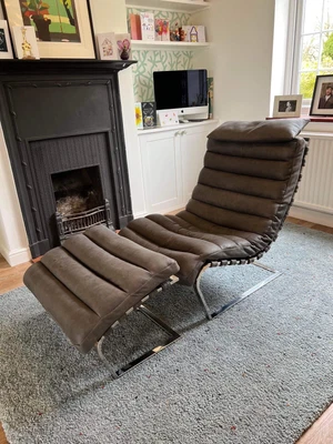 £500 • Buy Halo Leather Lounger Chair 