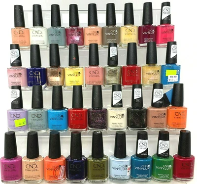 $9.99 • Buy Lot Of (10) Assorted Cnd Vinylux Weekly Nail Polish - No Repeats!