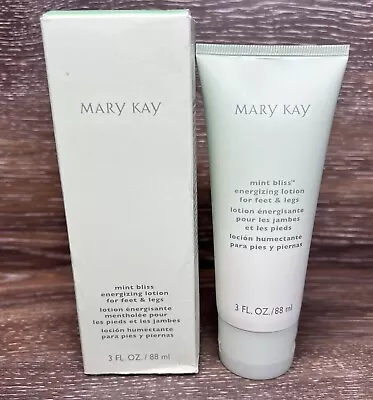 Mary Kay Mint Bliss Energizing Lotion For Feet And Legs 3 Fl Oz NEW IN BOX • $9.60