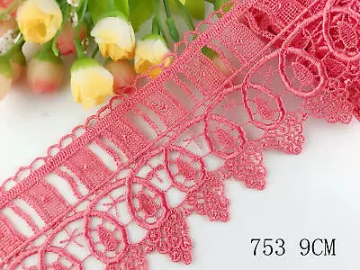 Delicate 2 Yard Venise Flower Lace Trim Wedding/sewing/craft/curtain DIY Lace • $4.99