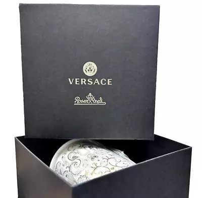 VERSACE Medusa Gala Gold Porcelain Lidded Votive Le Jardin De Versace Fragrance • $399